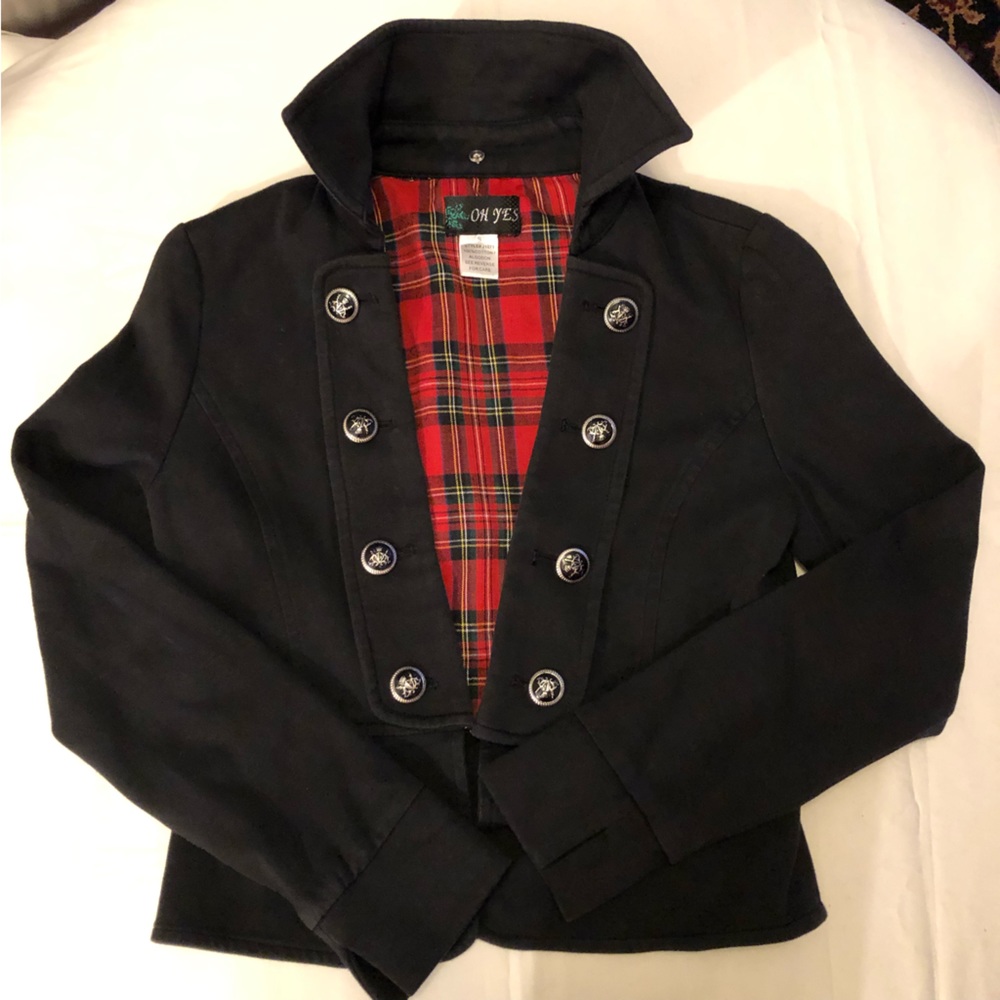 Womens Oh Yes Peplum Captain’s Blazer - Picture 4 of 16